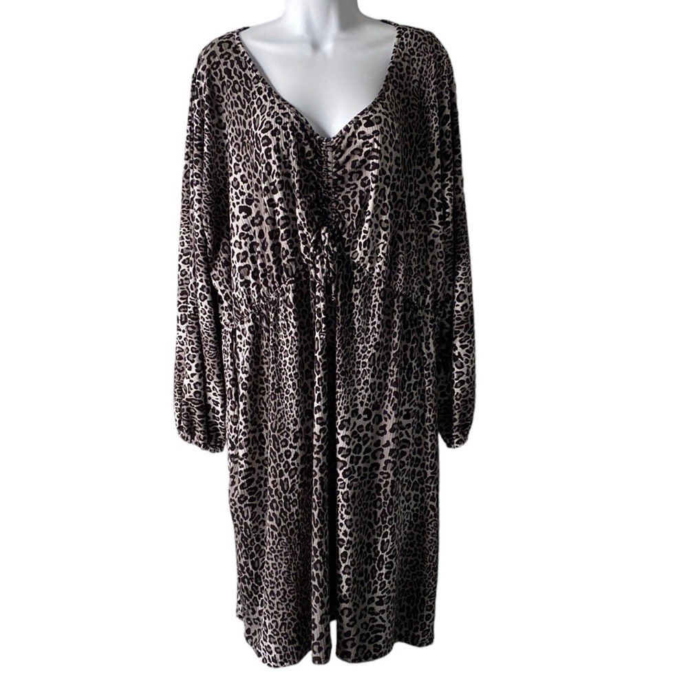 ⚡️Last days! Moa Moa Woman Animal Print Lightweight Flowy Dress Size 3X